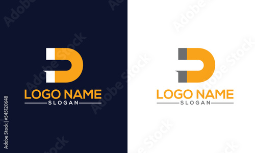 Magnet logo design, 'D' letter logo.