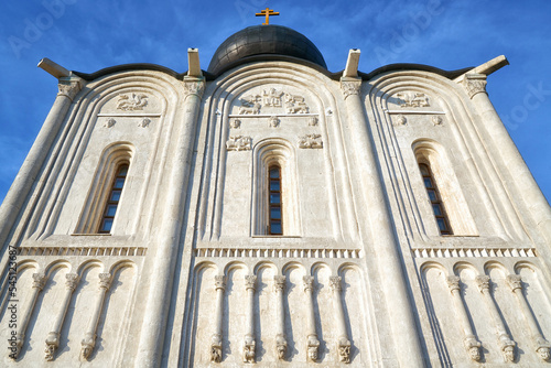 Facade of the Church of the Intercession on the Nerl photo