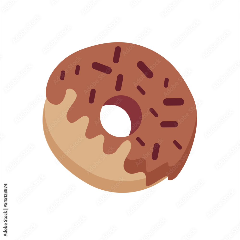 donut in flat style donut in flat style