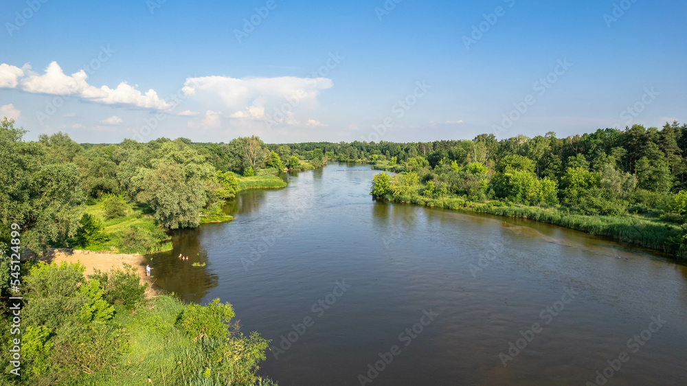 The Pilica River near the town of Warka