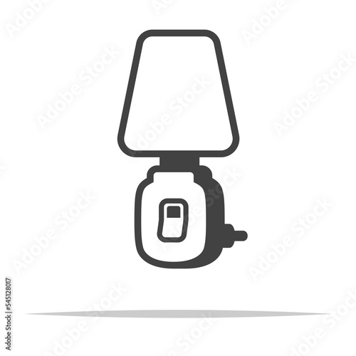 Plug in night lamp icon transparent vector isolated