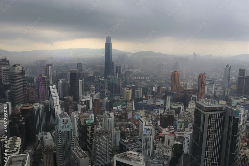 Fototapeta premium skyline of a big Asian city 