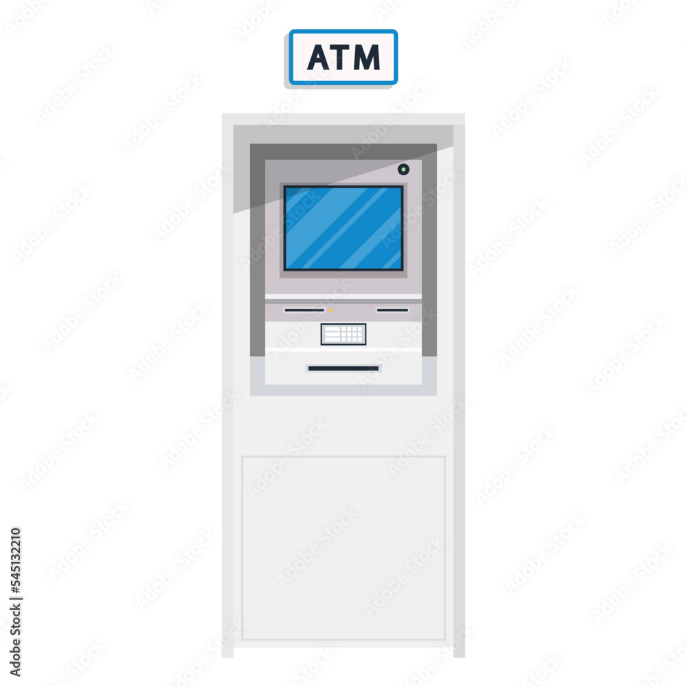 ATM machine vector. closed circuit camera vector. free space for text. wallpaper. ATM machine vector. closed circuit camera vector. free space for text. wallpaper.