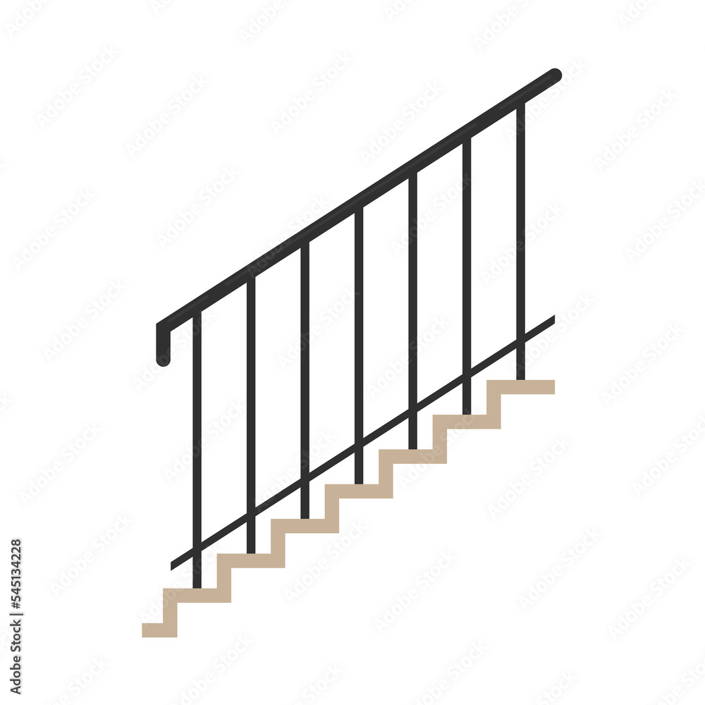 Railing stair vector. wallpaper. free space for text. railing vector. Railing stair vector. wallpaper. free space for text. railing vector.