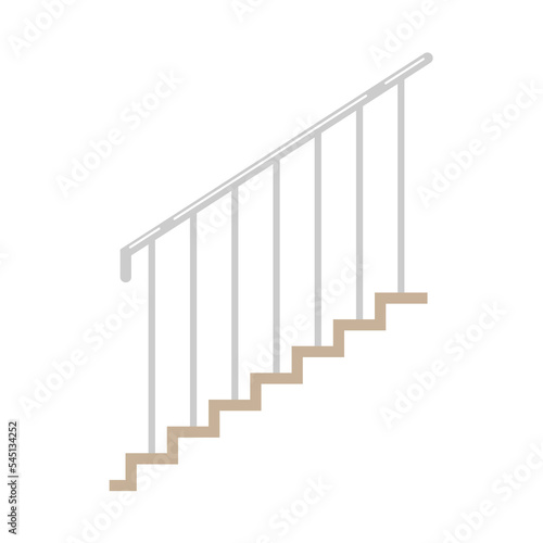 Railing stair vector. wallpaper. free space for text. railing vector.