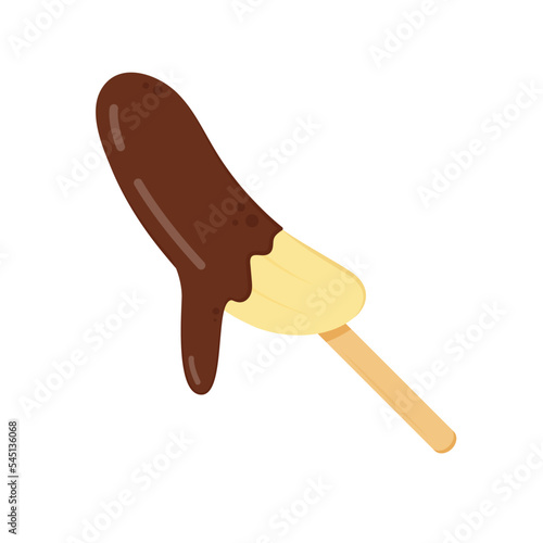 Banana chocolate. banana chocolate stick. 