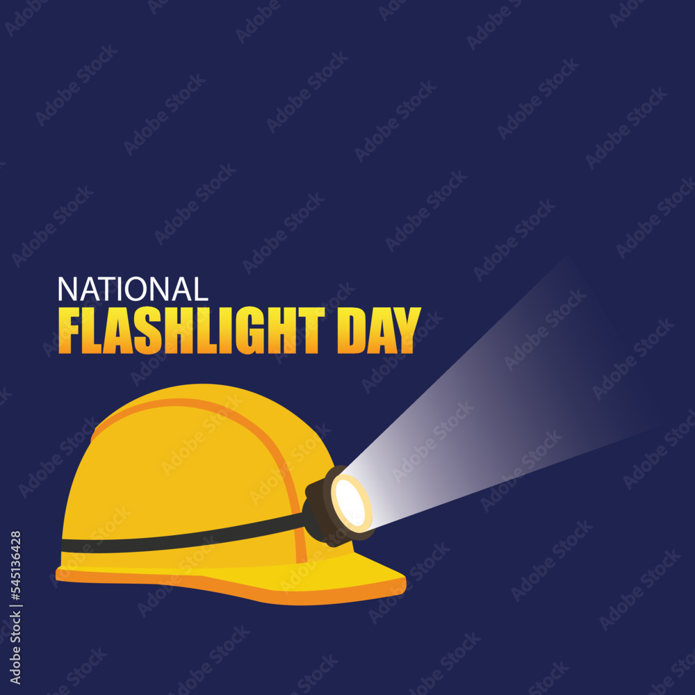 Vector Illustration of National Flashlight Day. Simple and Elegant Design Vector Illustration of National Flashlight Day. Simple and Elegant Design