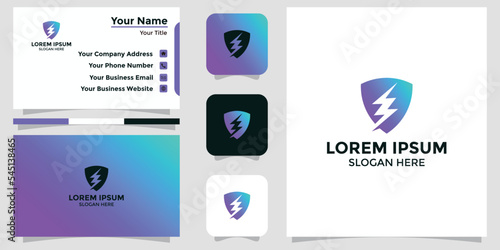 shield design logo and branding card