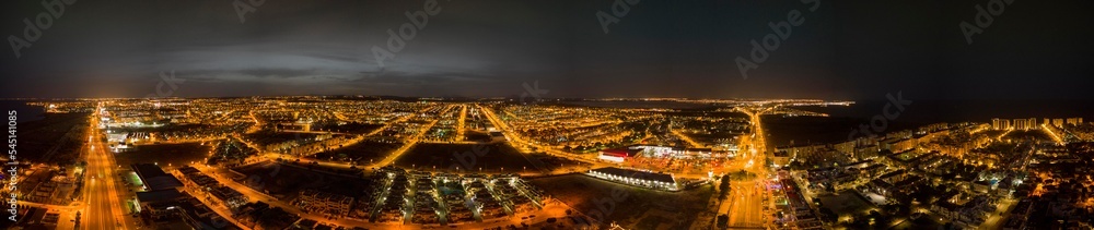  Torrevieja Spain at night Aerial Sunset