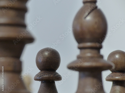 Chess - Strategy and tactics game - Set of pieces and checkerboard (King - Queen - Bishop - Knight - Rook - Pawn)