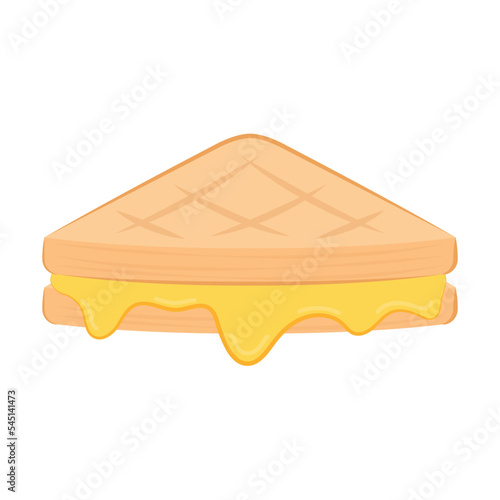 Sandwich cheese vector. Toast vector. wallpaper. background. cheese stretch.