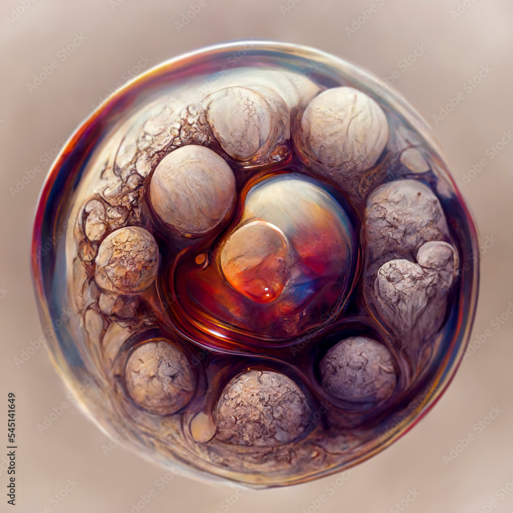 Obraz premium Human embryo, illustration