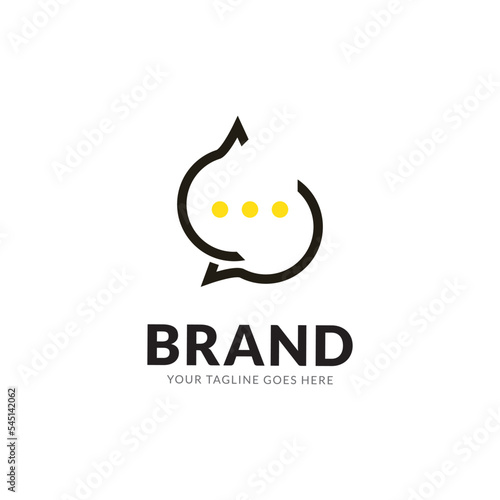 Chat Logo App Vector Template Design, Talk Logo, is designed for chat apps