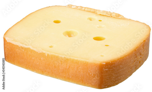 Thick Slice of Smoked Cheese - Isolated