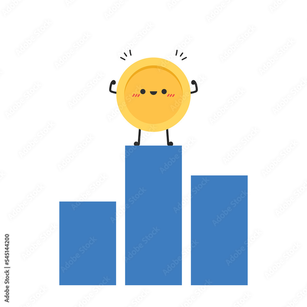 Coin character design. Glad coin. wallpaper. Coin masot vector. Coin character design. Glad coin. wallpaper. Coin masot vector.