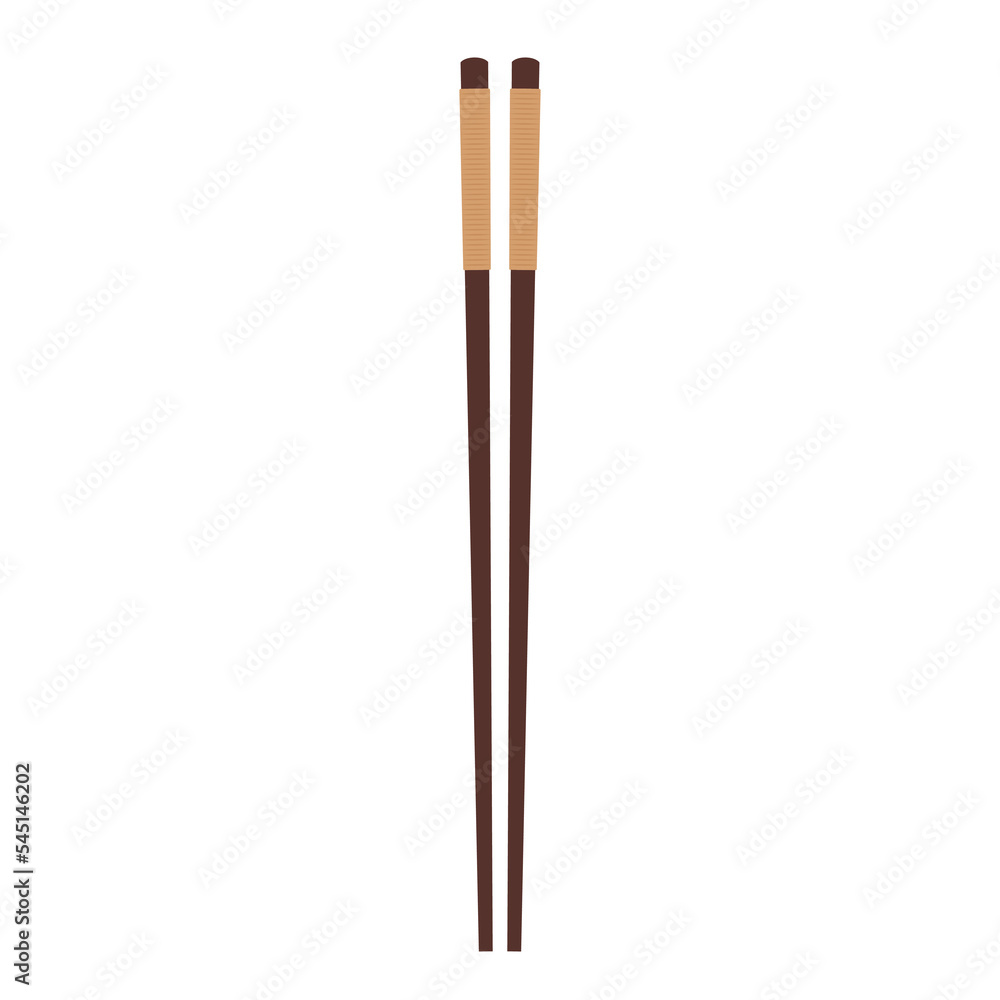 chopsticks vector. chopsticks white background. wallpaper. free space for text. copy space.