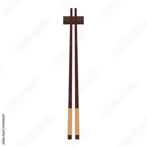 chopsticks vector. chopsticks white background. wallpaper. free space for text. copy space.