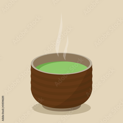 Matcha cup vector. green tea vector. wallpaper. free space for text. symbol.
Matcha poster design.