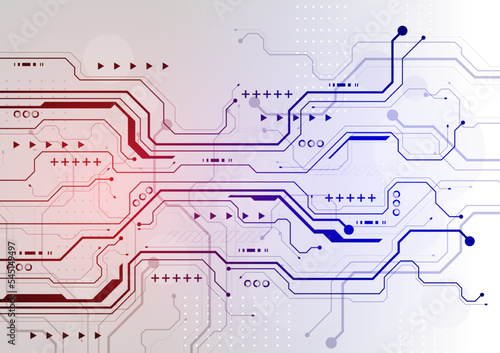 high tech circuit board concept abstract background image