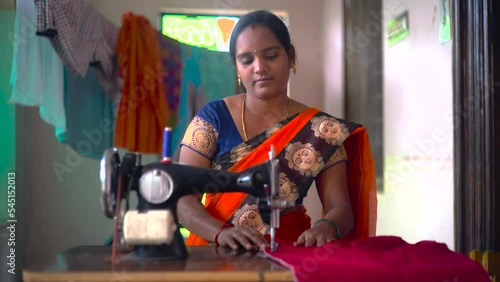 Indian women stitching cloths - woman's empowerment