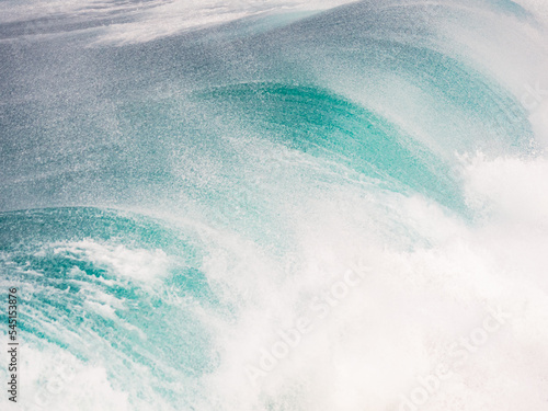 Waves breaking against the cliffs in the Atlantic Galician Coast, Spain photo