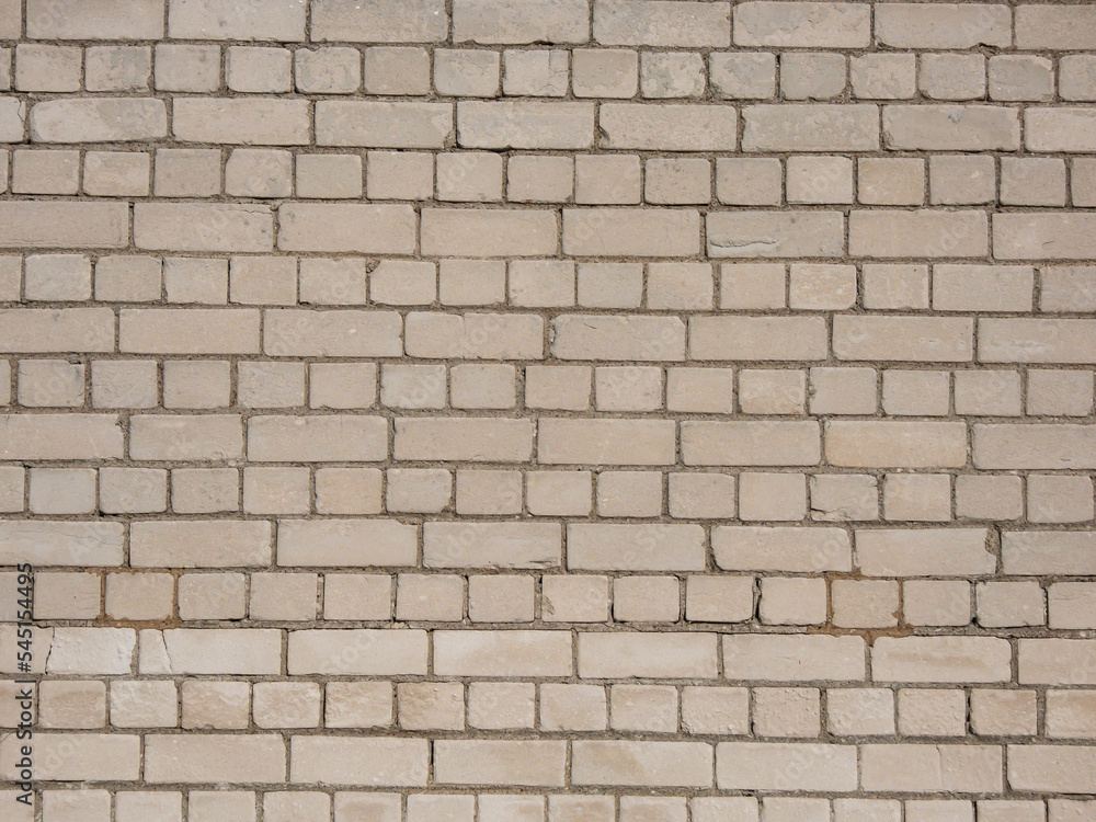 custom made wallpaper toronto digitalView of empty, white brick wall background with copy space. A deteriorating brick wall outdoors in sunlight
