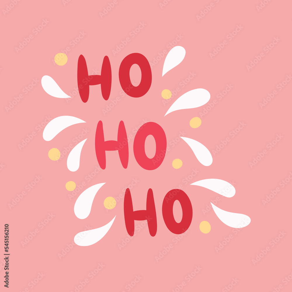 Vector Christmas elements design. Cute illustration with 