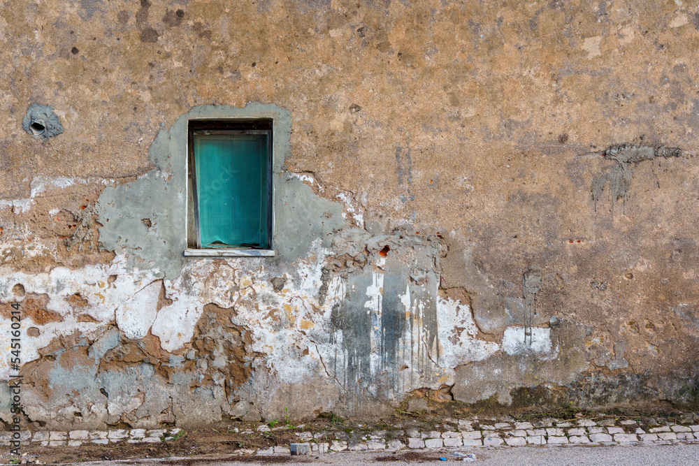 built wall exterior textured cracked and worn old built wall exterior textured cracked and worn old