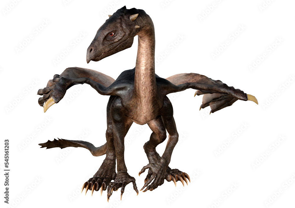 Obraz premium 3D Rendering Fairy Tale Dragon on White