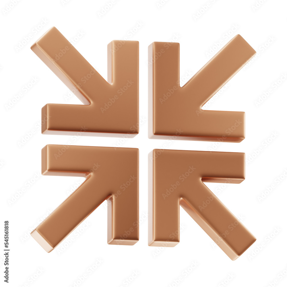 Obraz premium Premium arrow icon 3d rendering on isolated background