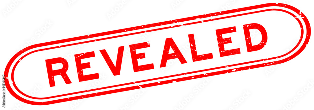 Grunge red revealed word rubber seal stamp on white background Grunge red revealed word rubber seal stamp on white background