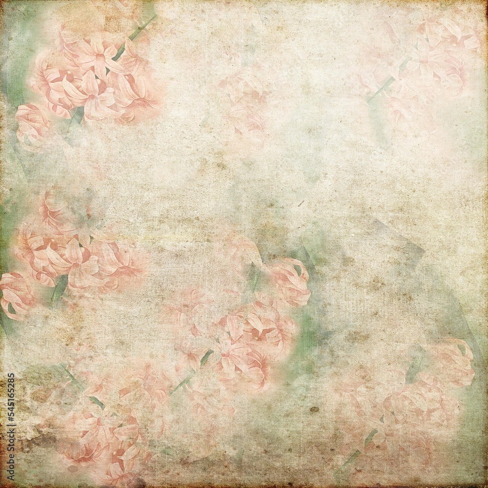 Vintage Soft Pink Flowers 126