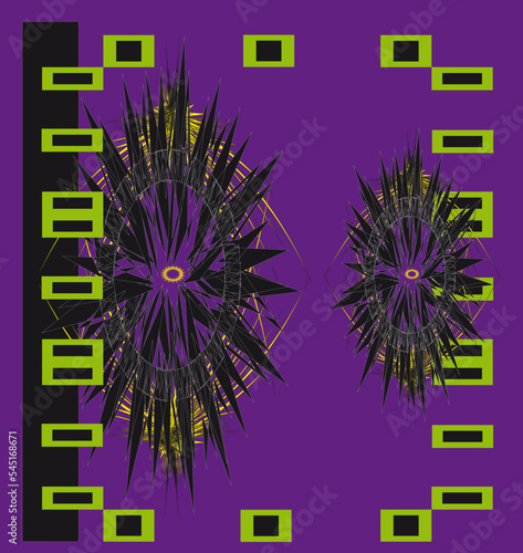 Occult Stars. Abstract composition. Wallpaper Design. Avant-garde art. Modern. Contemporary trendy vector illustration