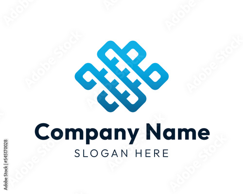 Infinity knot Logo artistic minimal, line geometric minimal, mystic beauty salon, spa brand identity template