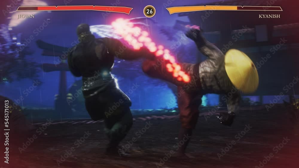 Achieving the victory in the multiplayer kungfu fighting video game