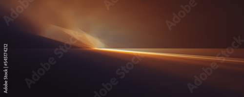 Virtual sunset path background