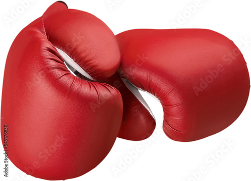 Red Boxing Gloves Isolated on White © BillionPhotos.com