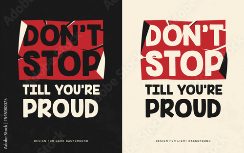 motivational quote typography t shirt design template