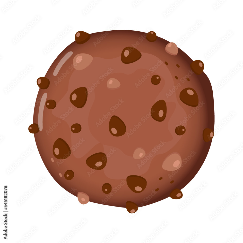 Cute funny chocolate cookies character. Vector hand drawn cartoon kawaii character illustration icon. Isolated on white background. Chocolate cookies character concept Cute funny chocolate cookies character. Vector hand drawn cartoon kawaii character illustration icon. Isolated on white background. Chocolate cookies character concept