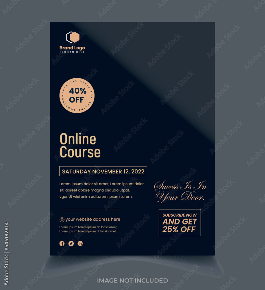 Fototapeta premium Modern Corporate Flyer Design
