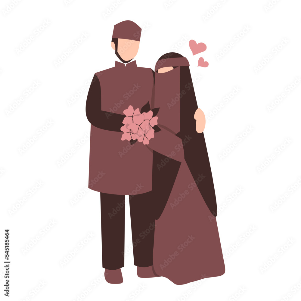 Romantic Muslim Couple 