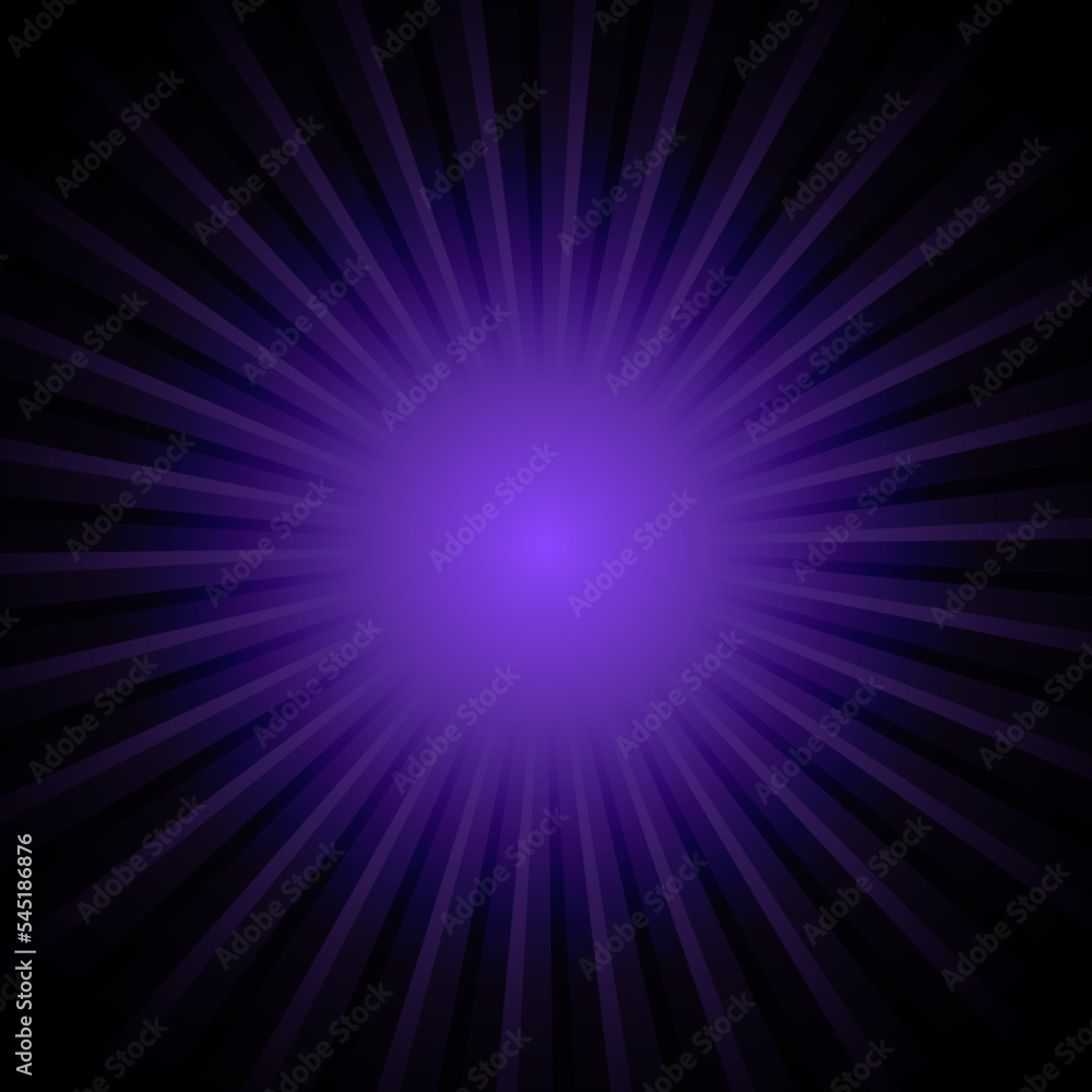 Cosmic Violet Sunburst. Magic Show Background Cosmic Violet Sunburst. Magic Show Background