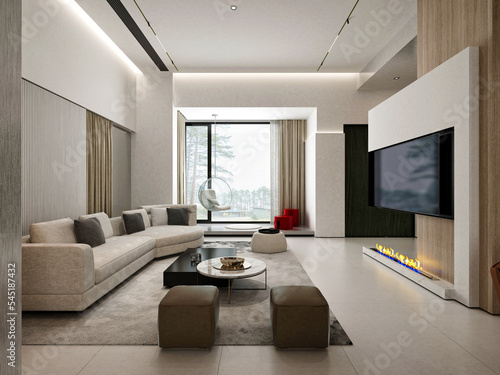 3d render of living room © esin