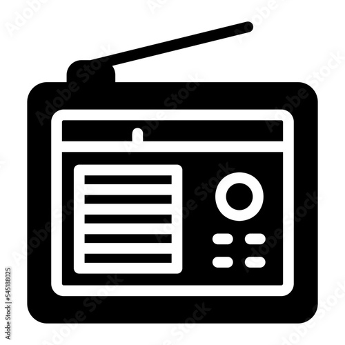 radio glyph icon