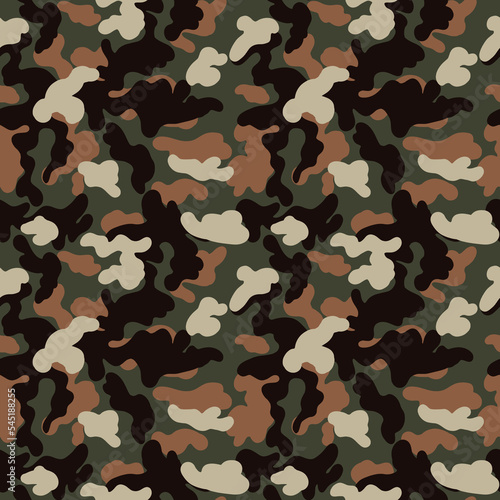 Camouflage Seamless Pattern for party, anniversary, birthday. Design for banner, poster, card, invitation and scrapbook
