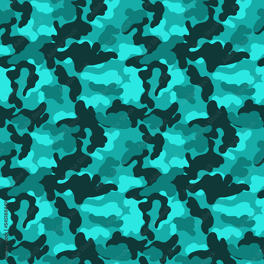 Bright Camouflage Seamless Pattern for party, anniversary, birthday. Design for banner, poster, card, invitation and scrapbook

