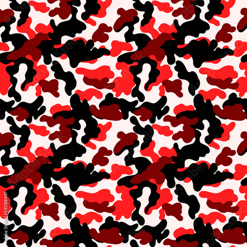 Bright Camouflage Seamless Pattern for party, anniversary, birthday. Design for banner, poster, card, invitation and scrapbook 