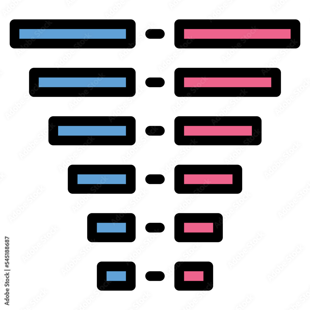 frequency compare chart analytic icon frequency compare chart analytic icon