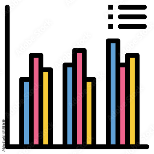 graph chart data analytic icon