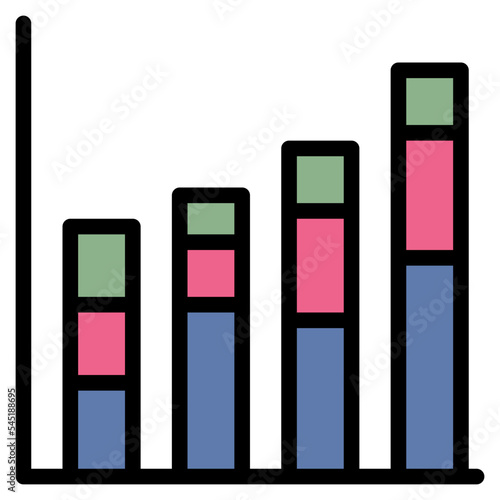 graph chart information analytic icon
